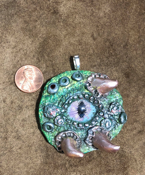 Reverse Glass Hand Painted Dragon Eye