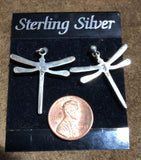 Multi Gem Sterling Silver Dragonfly Post Earrings