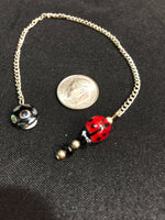 Handcrafted Pendulum with Good Luck Ladybug by Ari