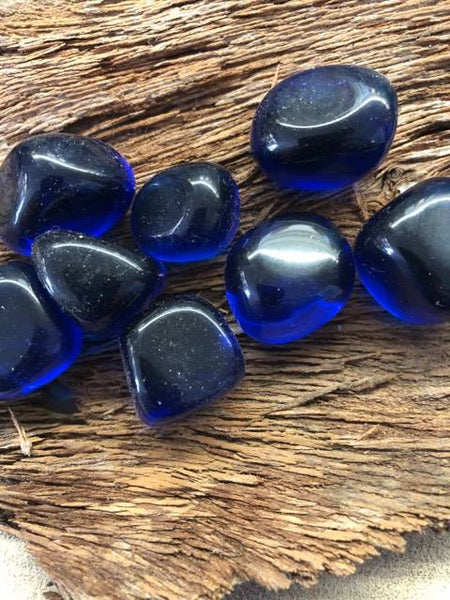 Purple Obsidian (Blue) - Tumbled