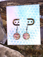 Recycled Book Page Earrings 1